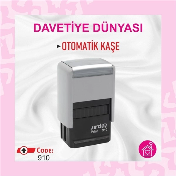 Otomatik%20Kaşe%20Sırdaş%20910%20Gri%2010%20x%2026%20mm%20(3/8’’%20x%201-1/32’’)