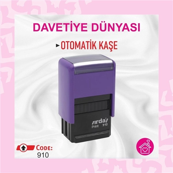 Otomatik%20Kaşe%20Sırdaş%20910%20Mor%2010%20x%2026%20mm%20(3/8’’%20x%201-1/32’’)