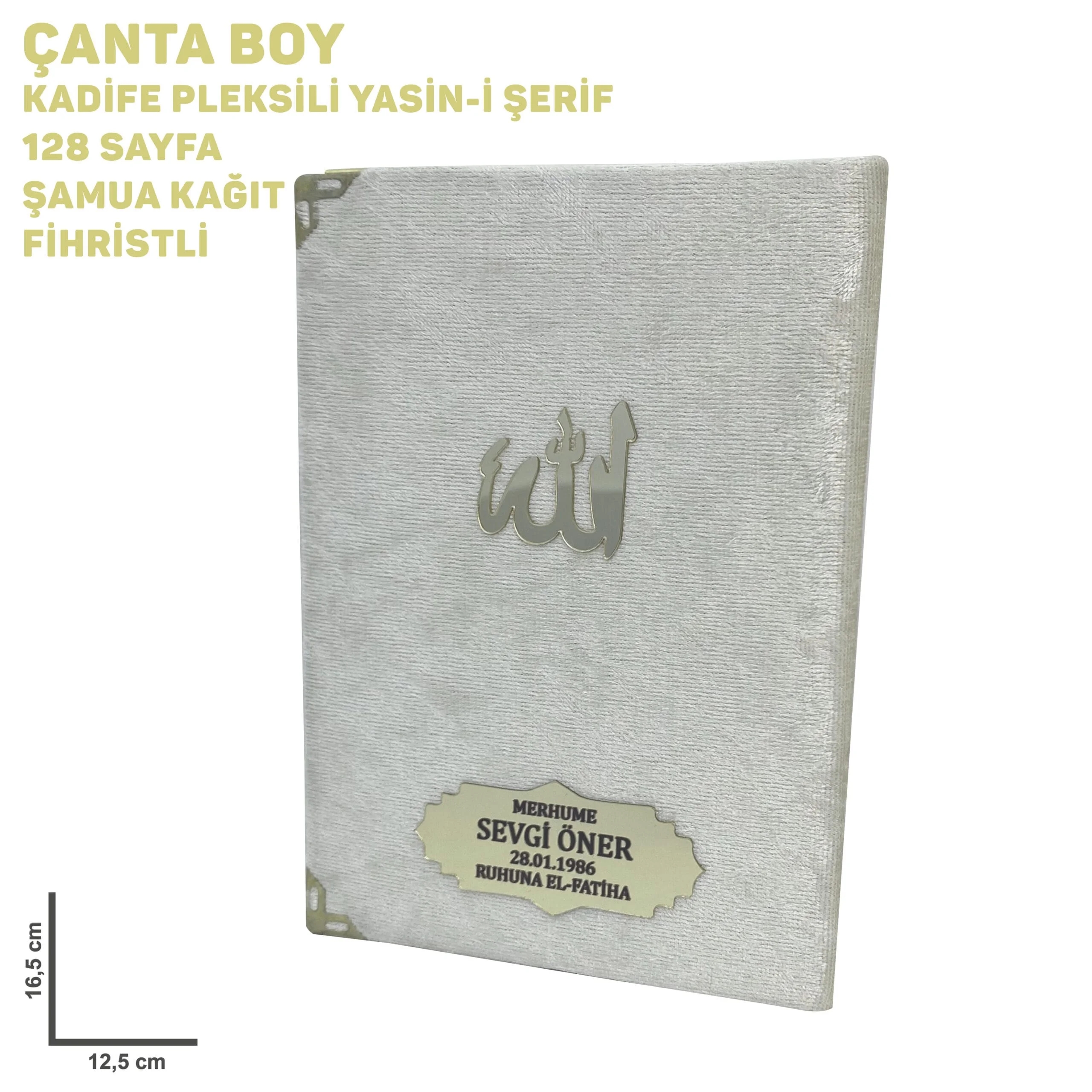 Kadife%20Kaplı%20Beyaz%20Pleksi%20İsimli%20Allah%20Lafızlı%20Çanta%20Boy%20Yasin%20Kitabı%20