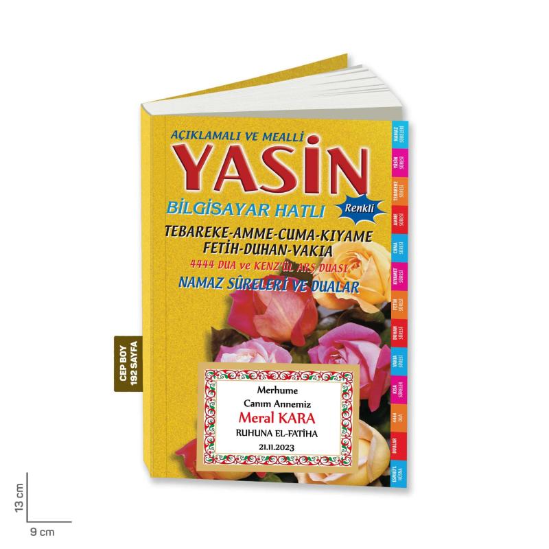 Cep%20Boy%20İsim%20Etiketli%20Yasin-i%20Şerif%20Sarı%20Güllü