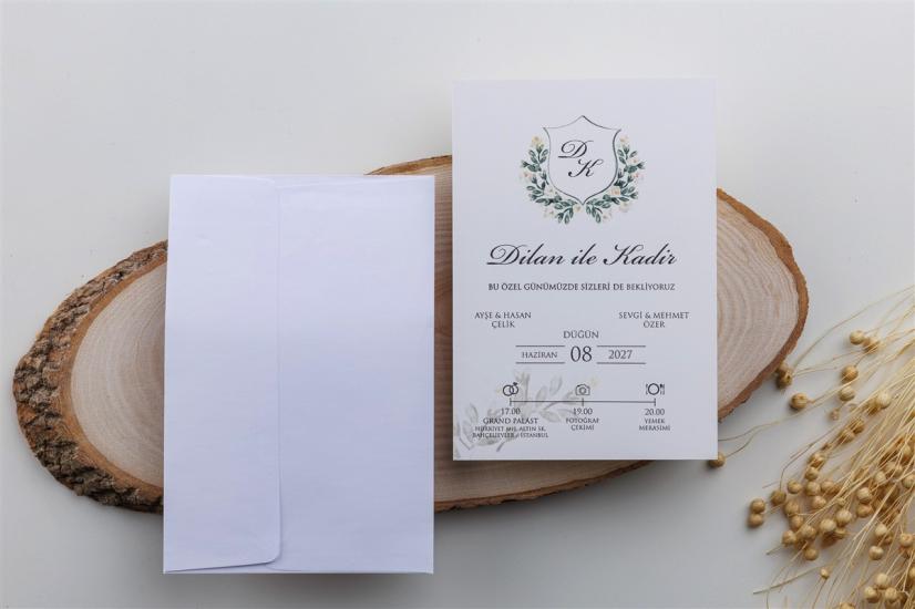 Modern Davetiye 1038 | Enfa Davetiye Kataloğu