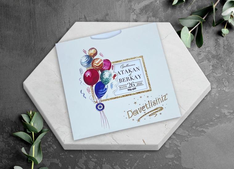 Egehan Sünnet Davetiye 1280 | Sünnet Kataloğu