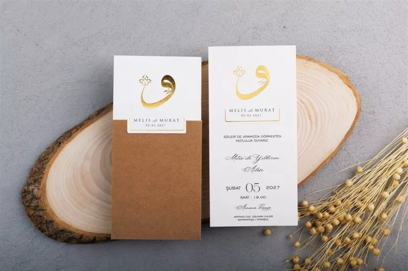 Modern Davetiye 1429 | Enfa Davetiye Kataloğu