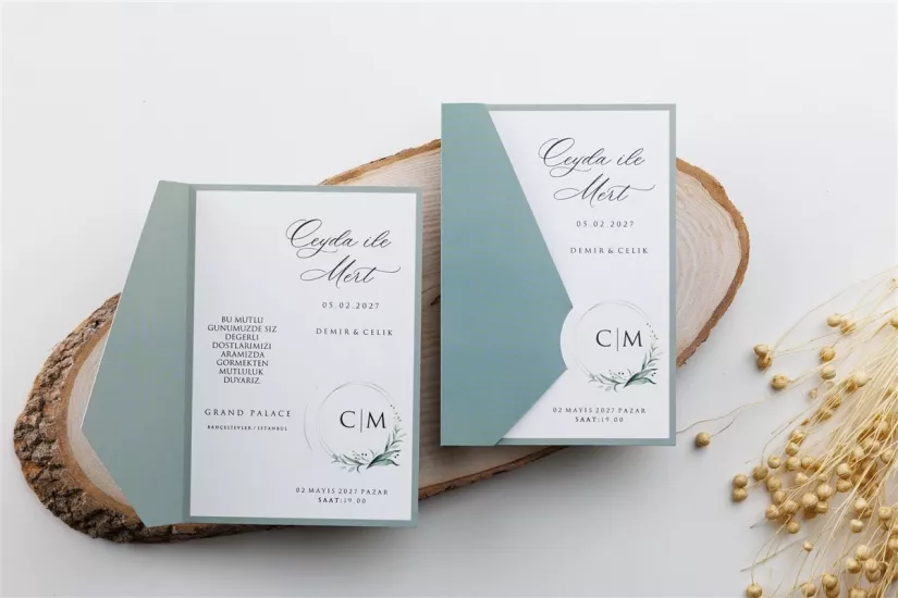 Modern Davetiye 1619 | Enfa Davetiye Kataloğu