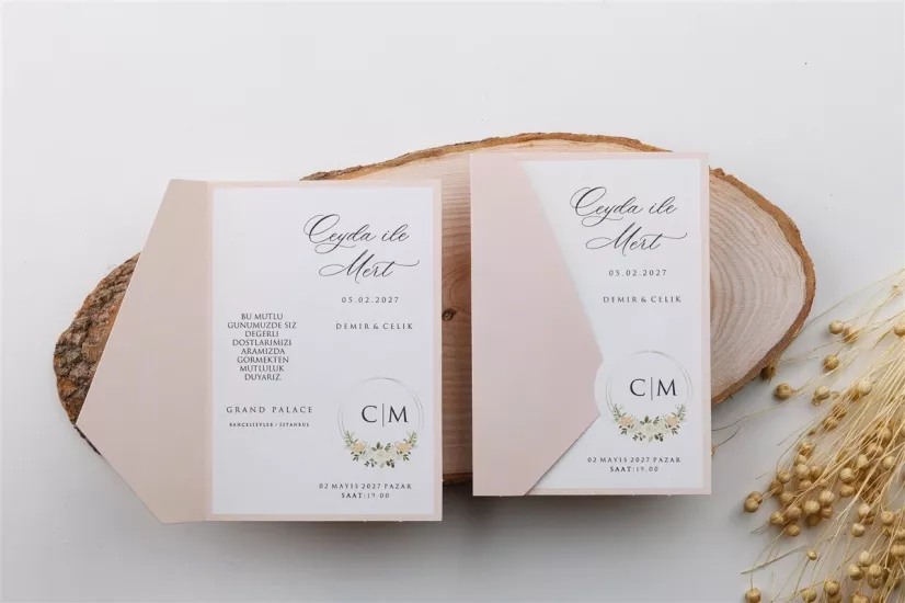 Modern Davetiye 1620 | Enfa Davetiye Kataloğu