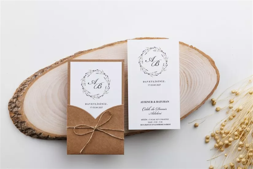 Modern Davetiye 1819 | Enfa Davetiye Kataloğu