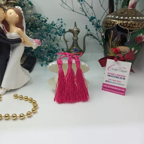 Açık Fuşya Davetiye Püskülü ve Püskül Fiyatları