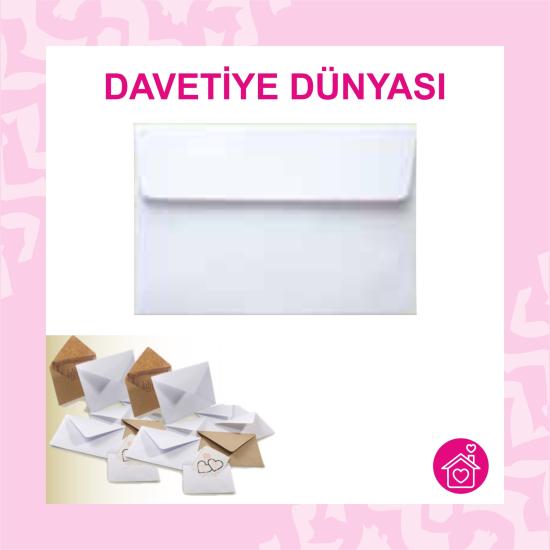 Buklet Zarf Silikonlu Düz 11 X 22 110gr