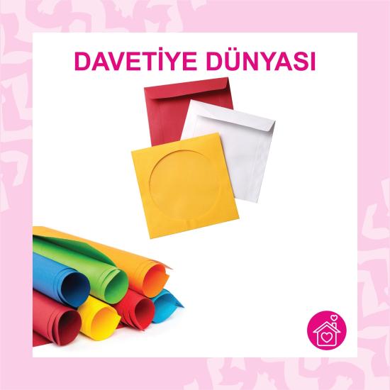 CD  DVD Zarfı Düz 12.5 X 12.5 80gr