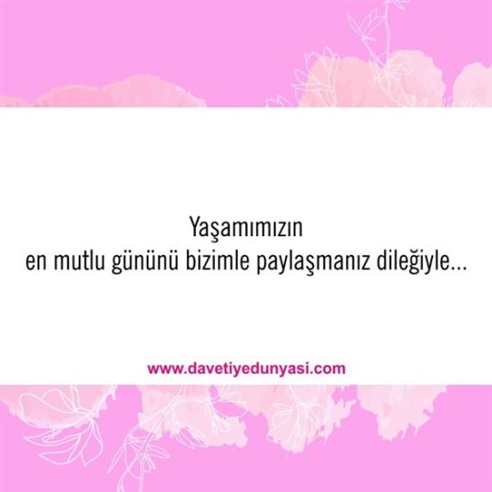 Duyulmamış Anlamlı Düğün Davetiye Sözleri 