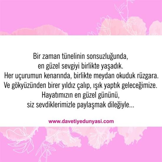 Duyulmamış Anlamlı Düğün Davetiye Sözleri 