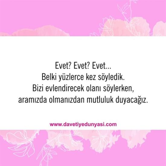 Duyulmamış Anlamlı Düğün Davetiye Sözleri 