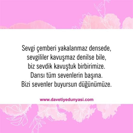 Duyulmamış Anlamlı Düğün Davetiye Sözleri 