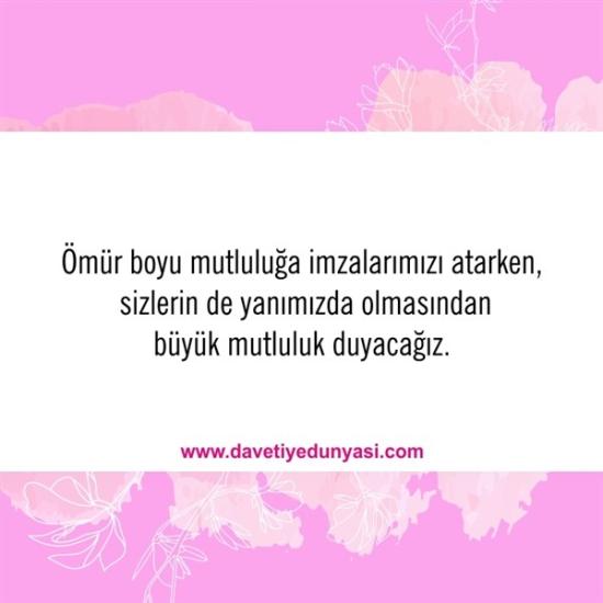 Duyulmamış Anlamlı Düğün Davetiye Sözleri 