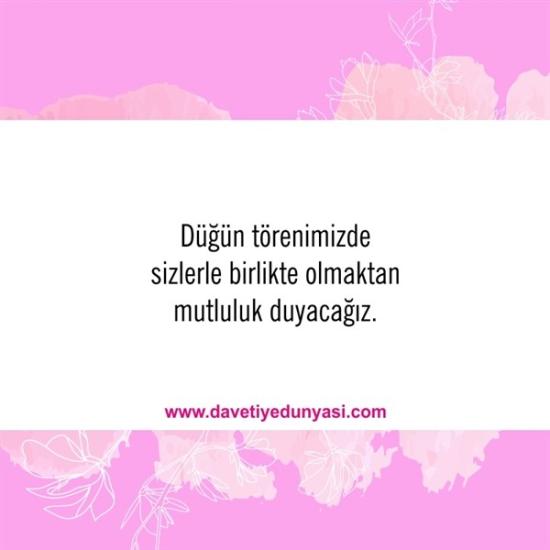 Duyulmamış Anlamlı Düğün Davetiye Sözleri 