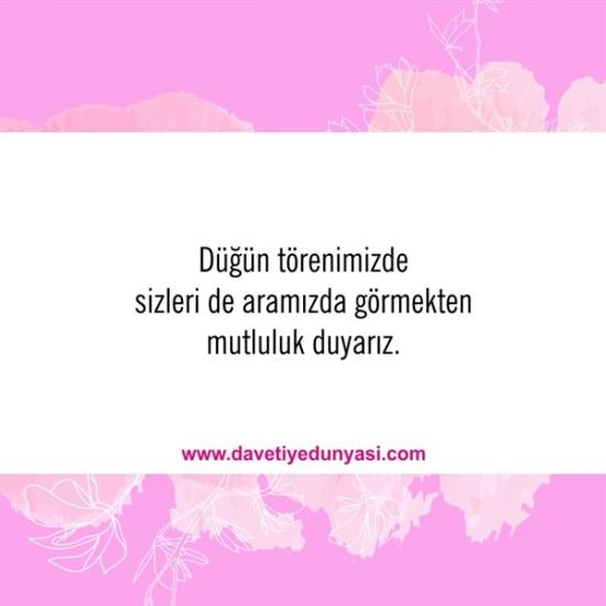 Duyulmamış Anlamlı Düğün Davetiye Sözleri 