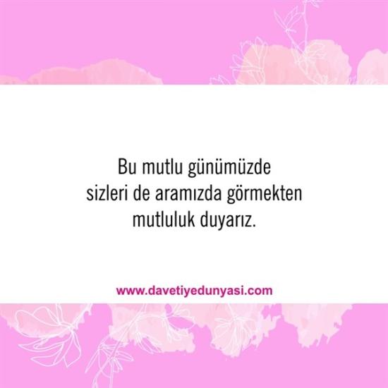 Duyulmamış Anlamlı Düğün Davetiye Sözleri 