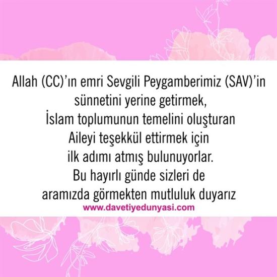 Duyulmamış Anlamlı Düğün Davetiye Sözleri 