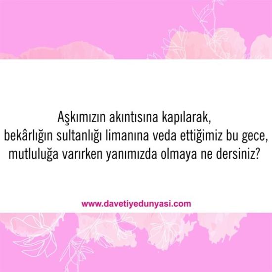 Duyulmamış Anlamlı Düğün Davetiye Sözleri 