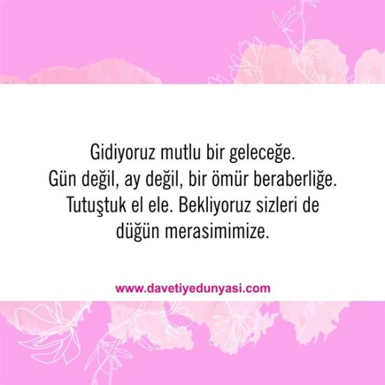 Duyulmamış Anlamlı Düğün Davetiye Sözleri 