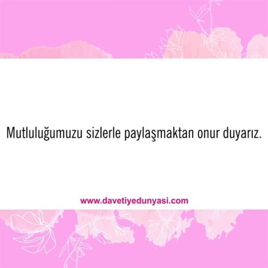 Duyulmamış Anlamlı Düğün Davetiye Sözleri 