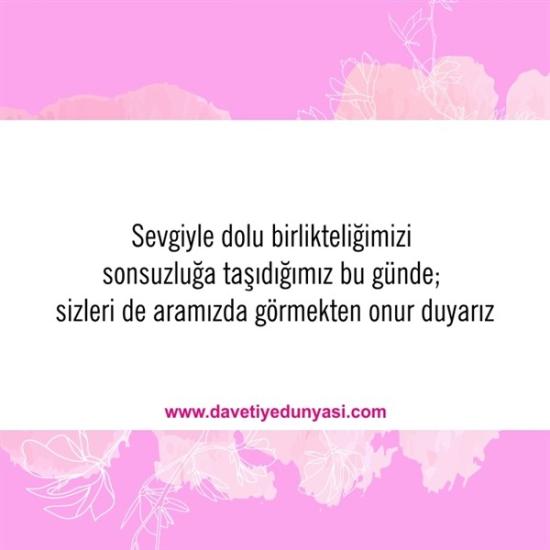 Duyulmamış Anlamlı Düğün Davetiye Sözleri 