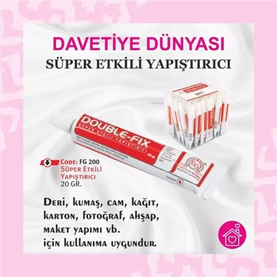 Double Fix Süper Etkili Yapıştırıcı 20 gr
