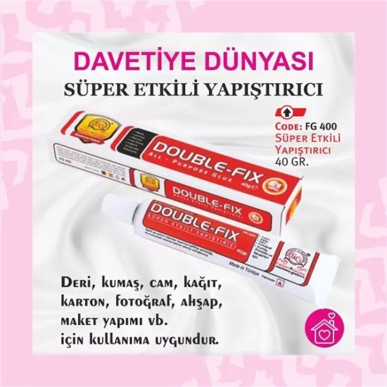 Double Fix Süper Etkili Yapıştırıcı 40 gr