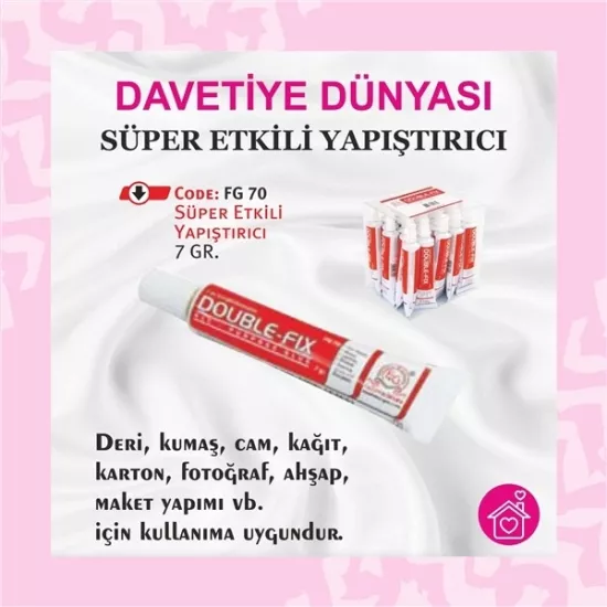 Double Fix Süper Etkili Yapıştırıcı 7 gr