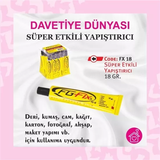 FG Fix Süper Etkili Yapıştırıcı 18gr 