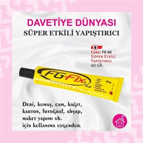 FG Fix Süper Etkili Yapıştırıcı 40gr 