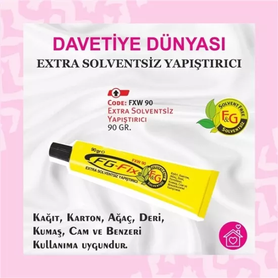 F&G Fix Ekstra Solventsiz Yapıştırıcı 90 gr