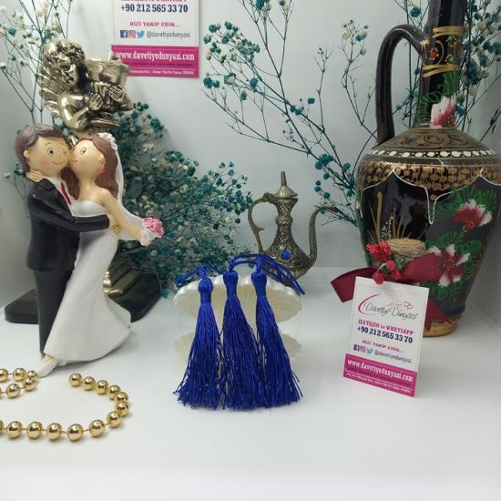 Gece Mavisi Davetiye Püskülü ve Püskül Fiyatları