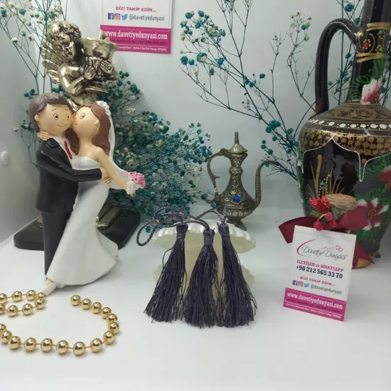 Gri Davetiye Püskülü ve Püskül Fiyatları