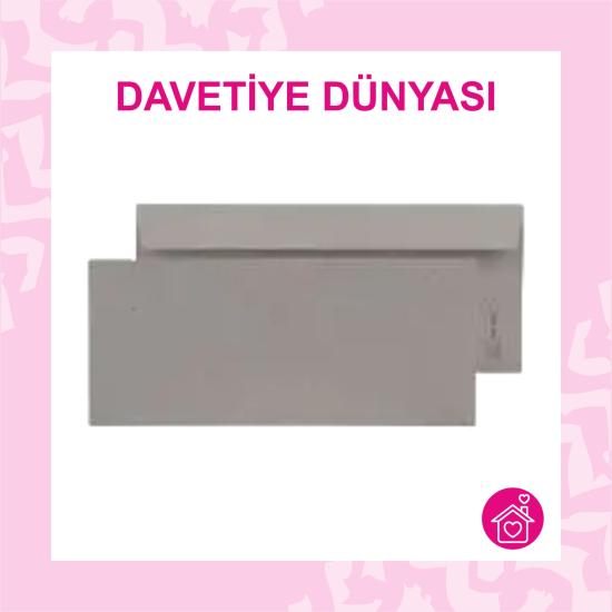 Diplomat Zarf Silikonlu Düz 10,5X24 İ. Kraft 90gr