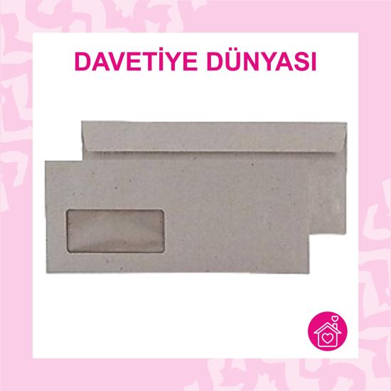 Diplomat Zarf Silikonlu Pencereli 10,5X24 İ. Kraft