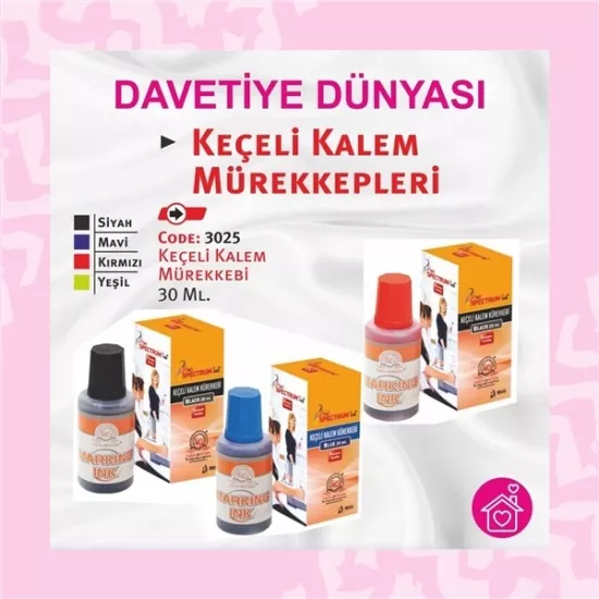 Keçeli Kalem Mürekkebi 500 ml Yeşil