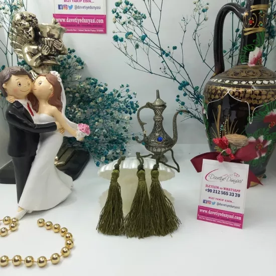 Koyu Çimen Davetiye Püskülü ve Püskül Fiyatları