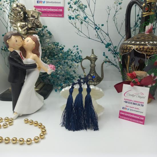 Koyu Lacivert Davetiye Püskülü ve Püskül Fiyatları