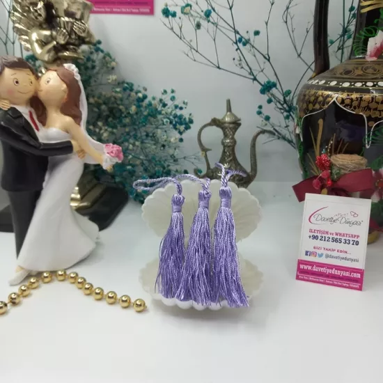 Lila Davetiye Püskülü ve Püskül Fiyatları