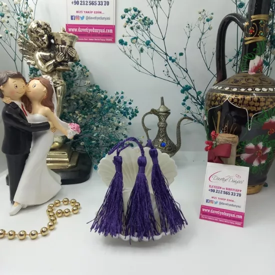 Mor Davetiye Püskülü ve Püskül Fiyatları