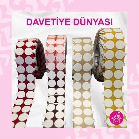 Mühür Mumu Kulakçıklı Yuvarlak Çift Taraflı Bant 