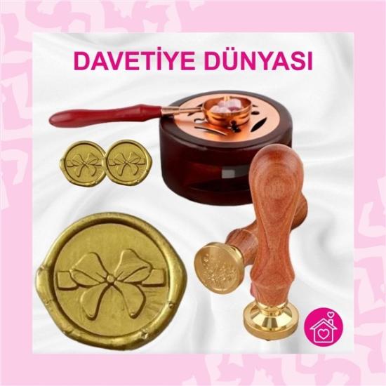 Antik Sarı Altın Mühür Mumu 1 Kutu (10 Çubuk)