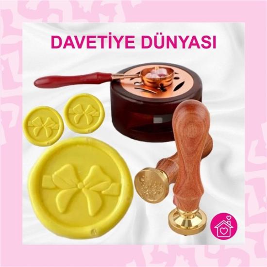 Ayçiçeği Mühür Mumu 1 Kutu (10 Çubuk) Pastel Renk