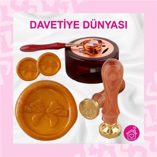 Kadife Çiçeği Mühür Mumu 1 Kutu (10 Çubuk) Pastel