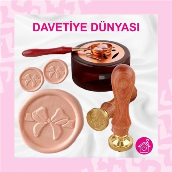 Kavuniçi Mühür Mumu 1 Kutu (10 Çubuk) Pastel Renk