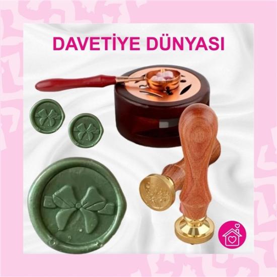 Nefti Yeşil Mühür Mumu 1 Kutu (10 Çubuk)