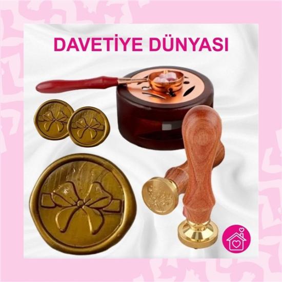 Rustik Antik Altın Mühür Mumu 1 Kutu (10 Çubuk)