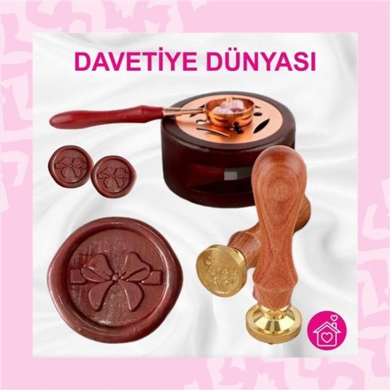 Şarap Kırmızı Mühür Mumu 1 Kutu (10 Çubuk)