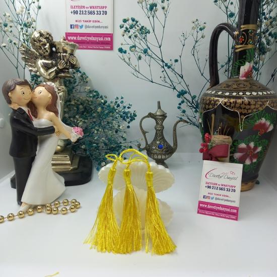 Sarı Davetiye Püskülü ve Püskül Fiyatları